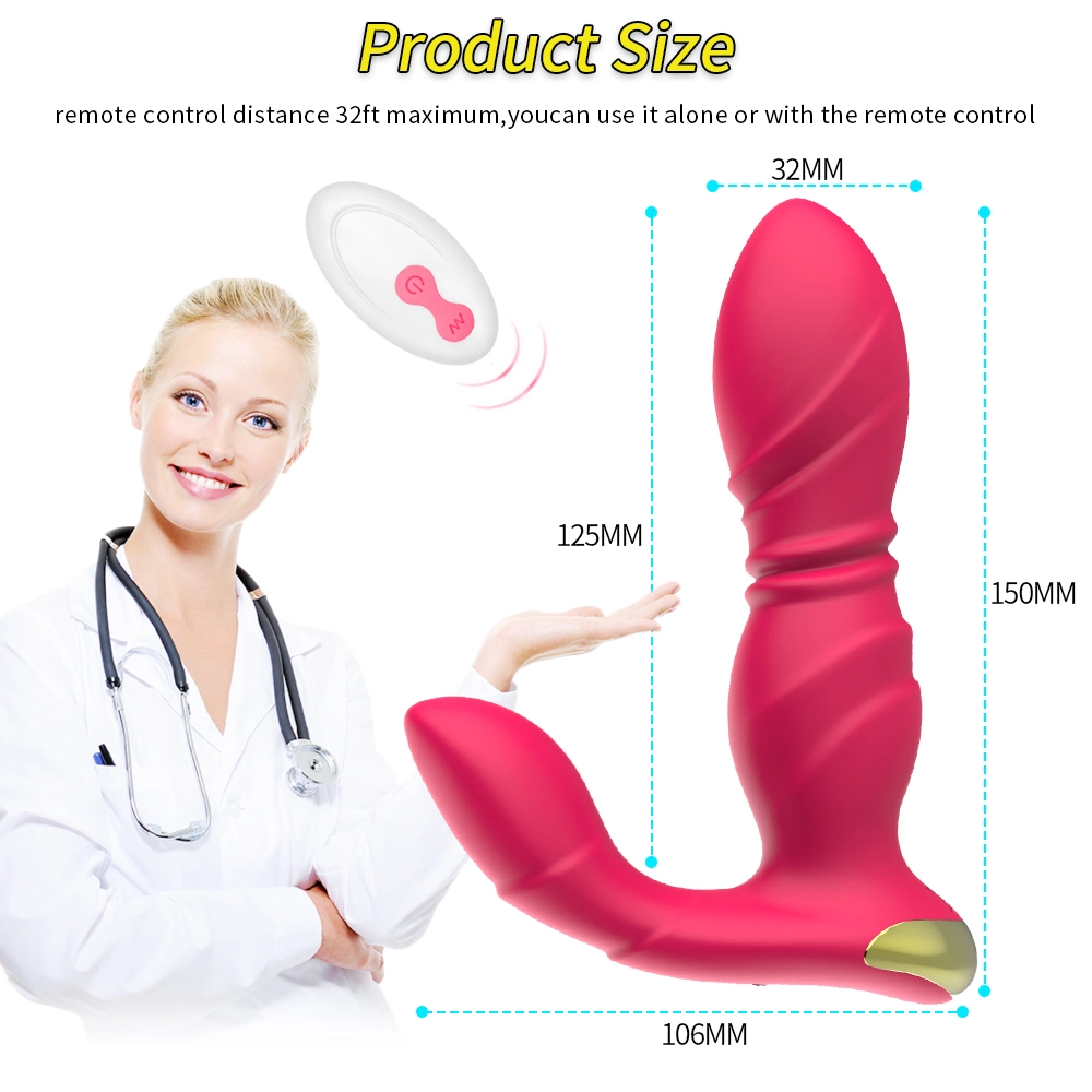 2023 Stretch Prostate Massager Wireless Remote Control Posterior Anal Plug Vibrator Adult Products Wholesale