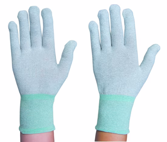 Leenol - 1588003 ESD Carbon Glove Work Glove with Carbon Fiber with Light Grey