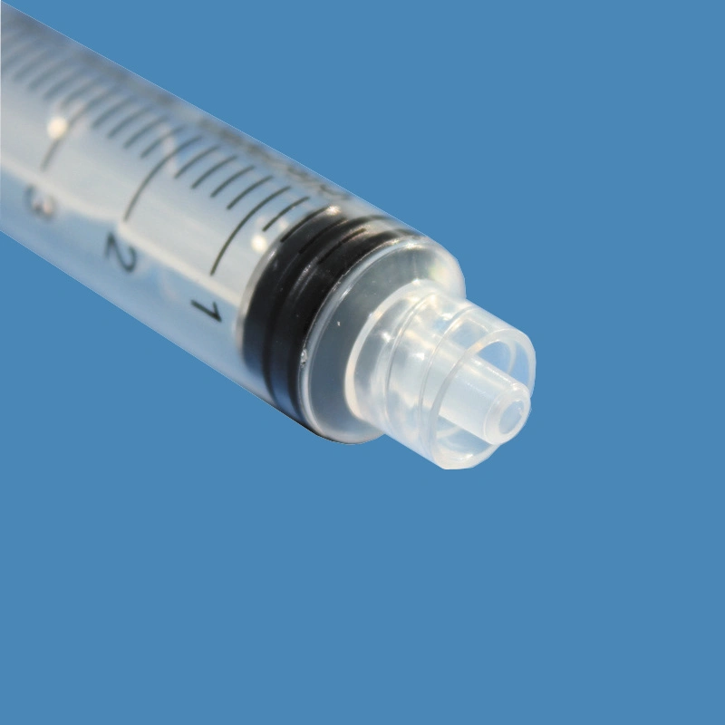 Disposable Medical Equipment Insulin Steroid Instruments Plastic 3-Parts Sterile Syringe in Lock Luer Slip